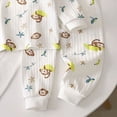 thumbnail image 5 of TOWED22 Baby Boy Clothes 3 6 12 18 24 Months 3T 4T 5T Fall Winter Outfit Embroidery Long Sleeve Romper Pants Set Size:5-6 Y,Color:Yellow, 5 of 5