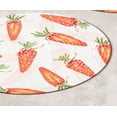 thumbnail image 6 of Round Braided Placemats Set of 4 Easter White Red Green Multi, Carrot Print Round Placemats for Dining Tables Kitchen Decoration 13 inch Round Table M, 6 of 8