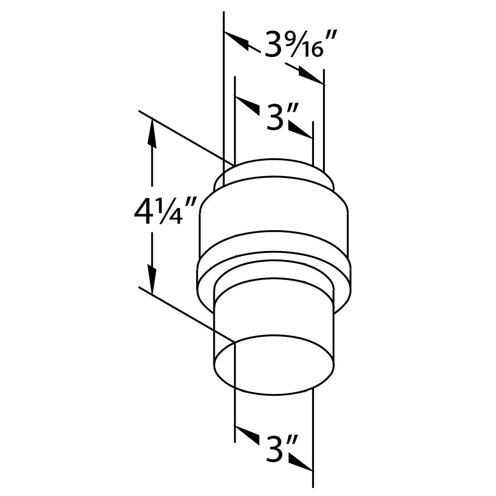 Duravent 46DVA-ADF 4" X 6-5/8" Directvent Pro Direct Vent Pipe - Galvanized