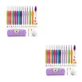thumbnail image 2 of Youkk Crochet Hook Set Knitting Accessories Sewing Handle Holder Comfortable Craft Beginners Sweater Multicolor Tools Type3 2Set, 2 of 6