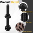 thumbnail image 3 of M5 x 45mm 10Pcs Phillips Flanged Hex Bolts with Nuts, Flat & Lock Washers, Black, 3 of 6