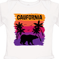 thumbnail image 4 of Inktastic California Sunset Vacation Beach Girls Long Sleeve Baby Bodysuit, 4 of 5