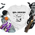 thumbnail image 2 of Halloween Shirts for Women T-Shirts and for Casual Short Sleeve Tee Featuring Mean Print Fresh Everyday Top for Women White S, 2 of 4