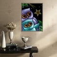 thumbnail image 4 of Búho de dibujos ans DIY 5D te a DIY número hogar pared Hugo Pintura de diamante de bricolaje, 4 of 10