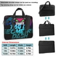 thumbnail image 2 of Zufioo Geometry Dash for Laptop Bag, Zippered Computer Shoulder Bag Messenger Bag Briefcase, Suitable for School, Work, Travel, 2 of 9