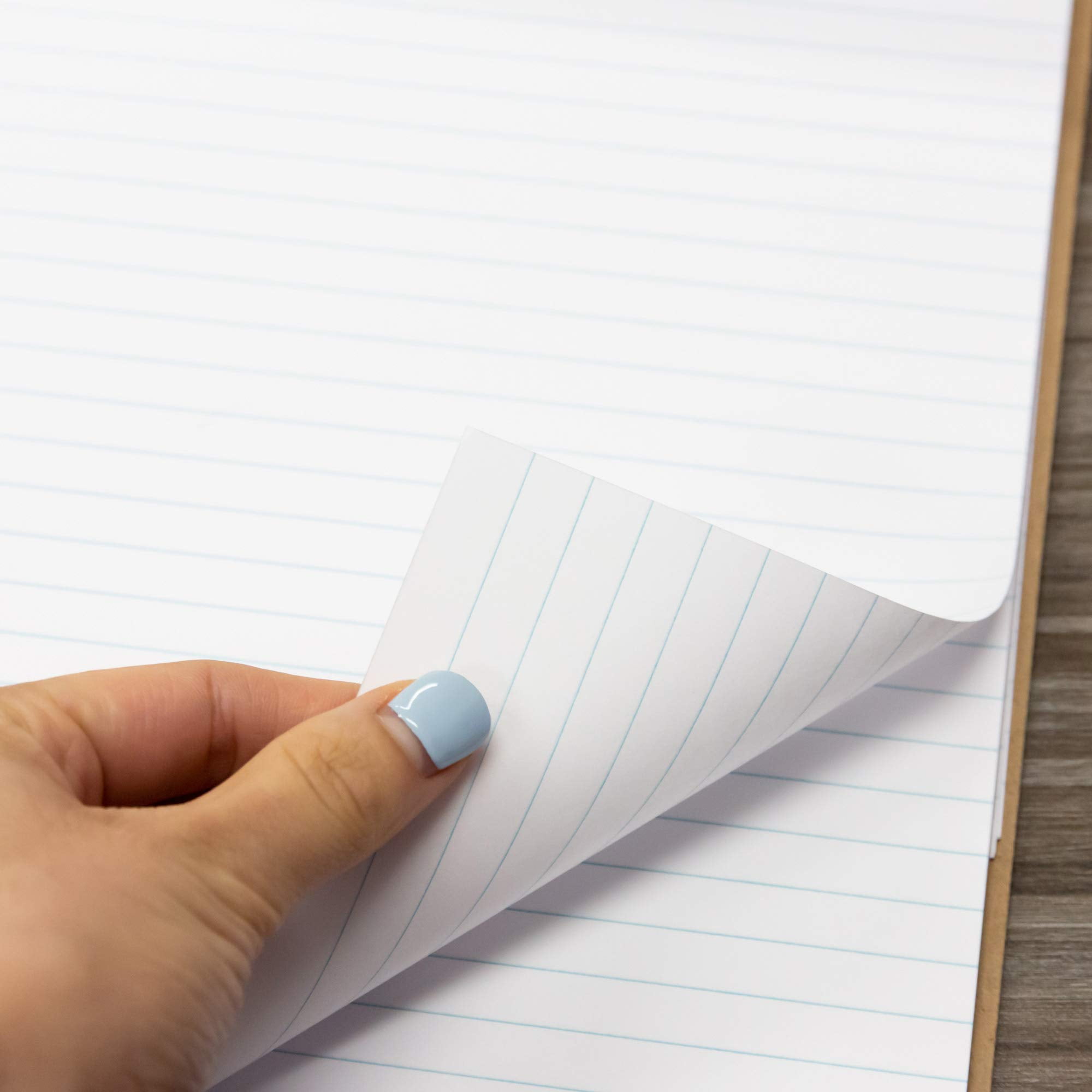 BAZIC Perforated Writing Pad, 50 Sheets 8.5"x11.75", White, Total 12 Count
