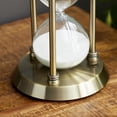 thumbnail image 6 of DecMode 6" x 9" Brass Metal Hourglass Sand Timer, 1-Piece, 6 of 10
