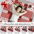 thumbnail image 6 of GlowSol 2' x 3' Christmas Patchwork Pattern Small Rug Xmas Farmhouse Non-Slip Doormat Winter Holiday Decorative Doormat for Kitchen, Red, 6 of 7