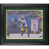 Aaron Rodgers Autographed Green Bay Packers (Green #12) Deluxe