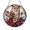 Acrylic 3.5 Inch, variant on Sacred Pearl Horned Owl and Blooming Roses Garden Suncatcher Glass