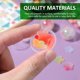 thumbnail image 2 of 100 bolas de plástico transparente multiusos, redondas y retorcidas, rellenables y transparentes., 2 of 7