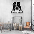 thumbnail image 2 of Craftnamesign Custom Border Collie Metal Wall Art LED Light, Custom Dog Lover Name Sign Decor, 2 of 5