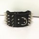 thumbnail image 1 of Collar de perro de cuero con tachuelas afiladas de 3 "para entrenamiento, deportes, caminar, mediano, grande, extragrande, para Pitbull, Labrador, Boxer L, 1 of 4
