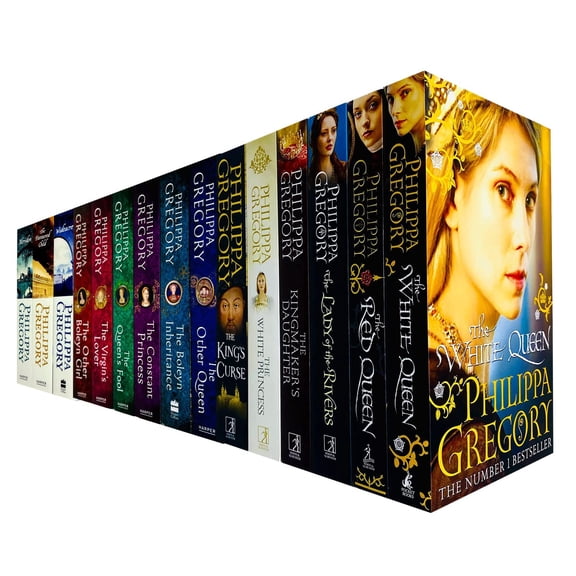 Pre-Owned Philippa Gregory Cousins War, Tudor Court & Wildacre Trilogy 15 Books Collection Set (White Queen, Red Queen, Lady of the Rivers, Kingmaker's Daughter, The Virgins Lover, Wideacre, Meridon & More)