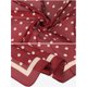 thumbnail image 4 of INSPIRAR CHIC Mujeres Pañuelo de Lunares 35" Satén Seda Como Cuadrado Bufanda Diadema Bandanas 35.4x35.4" Rojo, 4 of 6