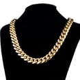 thumbnail image 4 of EOEMY 6-18mm Hip Hop 18K Gold Tone Stainless Steel Men Miami Cuban Link Chain Necklace-Gold-16mm-18Inch Or 45Cm, 4 of 4