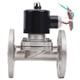 thumbnail image 1 of Válvula Solenoide Conexión de Brida de Acero Inoxidable NBR NC Acción Directa 1/2in (2W-160-15BF), 1 of 8