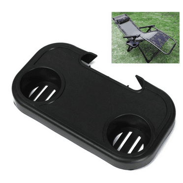 BAMILL Portable Folding Camping Picnic Outdoor Beach Garden Chair Side Tray For Drink