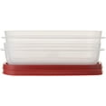Rubbermaid Easy Find, Large 5.5 & 8.5 Cup Square Plastic Food Storage