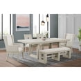 thumbnail image 3 of Picket House Furnishings Rhiannon Dining Bench in Antique White, 3 of 7