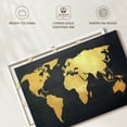 thumbnail image 6 of Elephant Stock Adventure Awaits World Map Wall Art - Horizontal Canvas Wall Art - Living Room Wall Decor - Map Canvas - Gold And Black Decor - 39" x 26", 6 of 8
