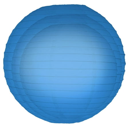 Pack Of 6 Blue Garden Patio Round Chinese Paper Lanterns