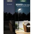 thumbnail image 6 of Newest 72" Telescopic Work Light, 10000LM Dimmable & 15000mAh Battery, Detachable Light with Type-C/Solar Charging, 6 of 9