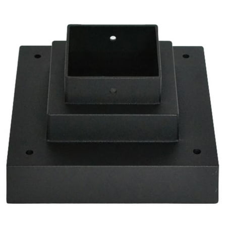 Z-Lite SQPM-BK Outdoor Pier Mount with Aluminum Material