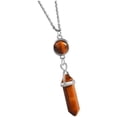 thumbnail image 1 of Collar para mujer, joyería para mujer, collar de piedra de cristal hexagonal para mujer, colgante de chakra de alambre envuelto natural irregular, joyería, cadenas de aleación, regalo de San Valentín,, 1 of 3