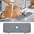thumbnail image 1 of Huayishang Drain Rack Silicone Faucet Mat For Kitchen Sink Splash Guard Bathroom Faucet Water Catcher Mat Sink Draining Pad Behind Faucet Drip Protector Splash Countertop Drying, 1 of 9