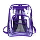 thumbnail image 1 of Mochila transparente de PVC liso hermética Zulema para hombre deportes de trabajo Violeta Mochila transparente, 1 of 8