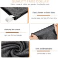 thumbnail image 5 of CAILDANL Fake Turtleneck Detachable Collars Set Half Top Mock Blouse Collar for Women Men, 5 of 6