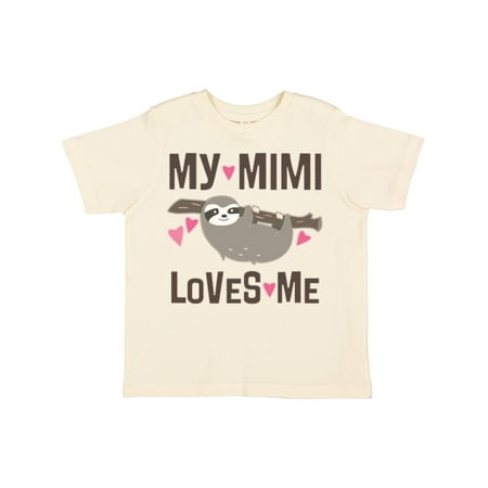 

Inktastic My Mimi Loves Me Sloth Gift Toddler Toddler Girl T-Shirt