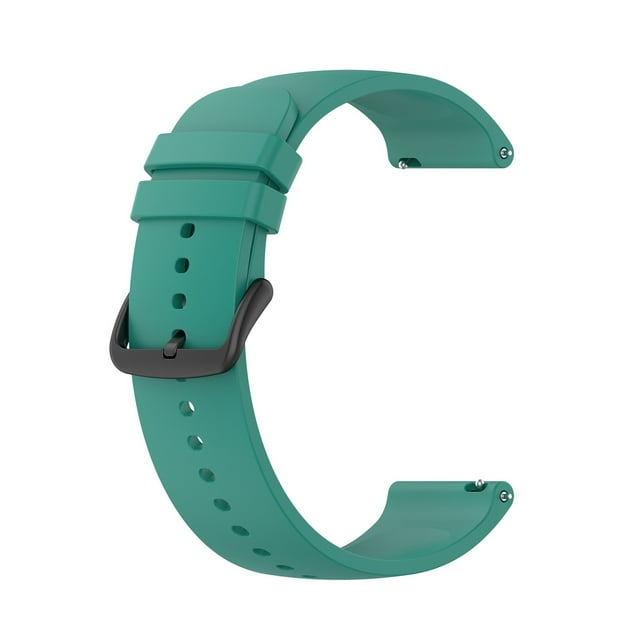 22mm Solid Color Silicone Sports Sweat Proof Correa de reloj con diseño de moda y fácil reemplazo