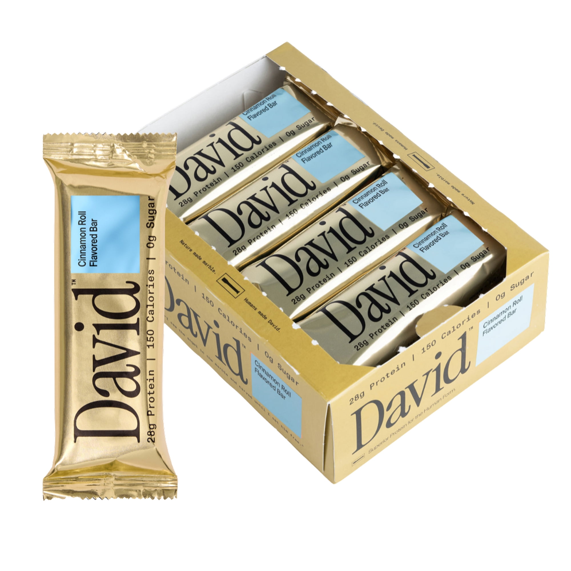 David High Protein Bars, Cinnamon Roll - 28g Protein