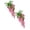 Pink*Two, variant on 1 Pcs 20" Silk Wisteria Artificial Flowers, Fake Wisteria Floral Hanging Plant Garland, for Home Decor, Party, Floor Vase, Balcony, Wedding Arrangement Decoration