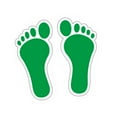 thumbnail image 3 of deevoka Barefoot Footprint Stickers Feet Spots for Business Factory Sensory Pathways Green, 3 of 9