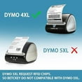 thumbnail image 2 of - Compatible DYMO 1744907 (4" x 6") Shipping Labels, Perforated, Compatible with DYMO Labelwriter 4XL Rollo & Zebra Desktop Printers, NOT Fit 5XL [1 Roll/220 Labels]$$Office, 2 of 8