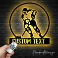 thumbnail image 2 of Handmadetneonsign Personalized Ice Hockey Metal Wall Art LED Light - Custom Hockey Lover Sign Home, 2 of 5