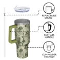thumbnail image 4 of 40oz Tumbler with Handle and Straw, Vacuum Insulated Stainless Steel Travel Mug, Fits Car Cup Holder, Camo Print, 4 of 6