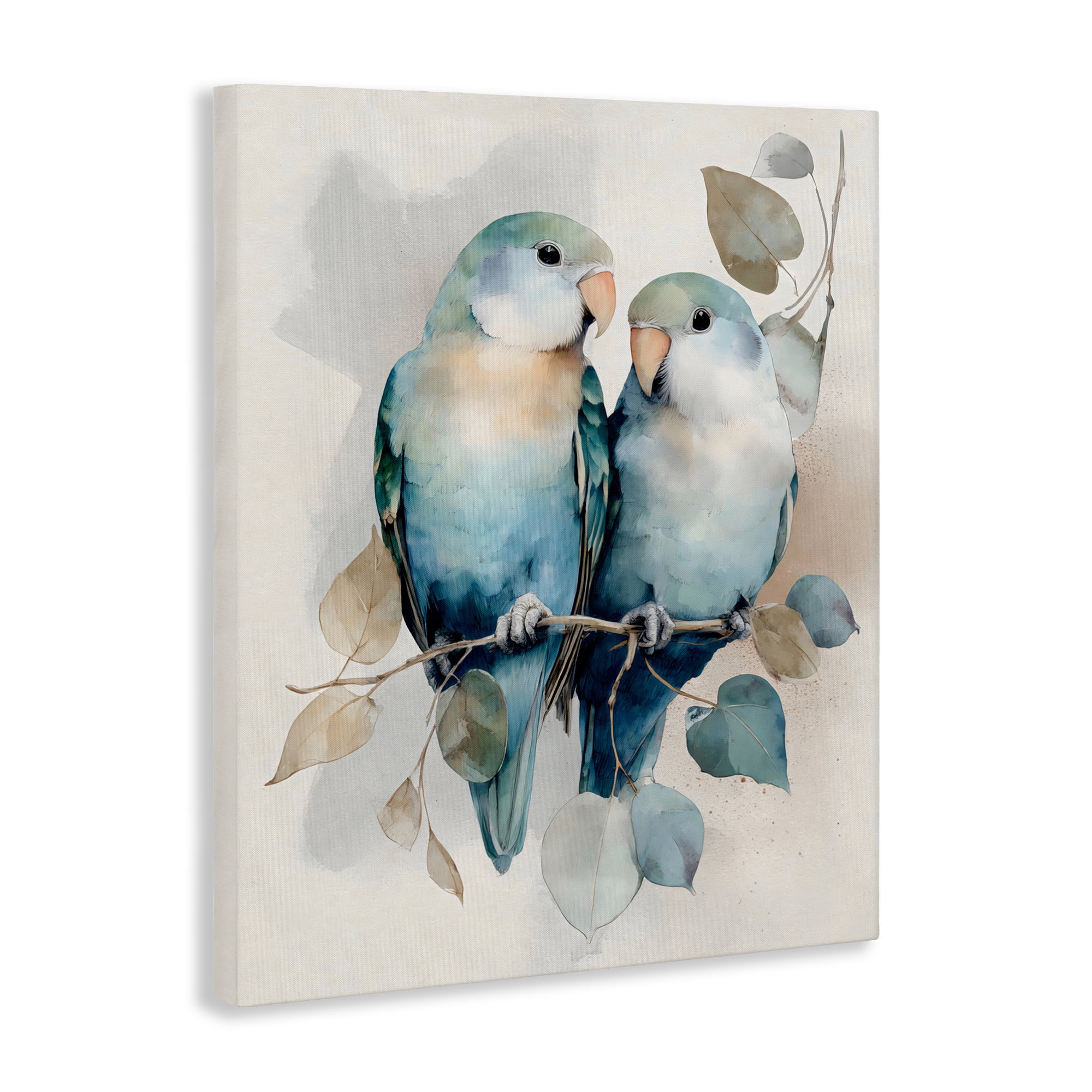 Stupell Industries Blue Bird Lovers Canvas Wall Art, design by Franklyn Gregory