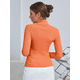 thumbnail image 3 of Suéter de Dama Cuello Tortuga Acanalado Stretch: Elegancia y Comodidad UNITALLA, 3 of 5