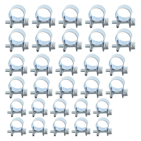 YSMN 30pcs 1/4" 5/16" 3/8" Stainless Steel Fuel Injection Hose Clamp Auto Fuel Clamps