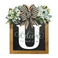 thumbnail image 1 of Last Name Front Door Wreath Front Door Porch Decoration for for Home Blessings Spring Parties, 1 of 2