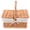 Assorted Color 1, variant on Yongwei Wicker Picnic Basket with Lid: Vintage-Style Hamper for Camping