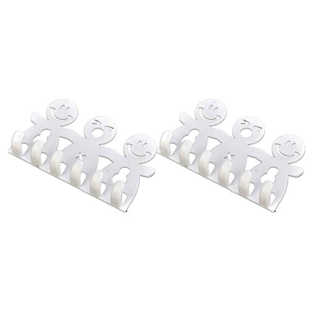 sweethay Toothbrush Holder Suction Cup Wall Mounted Saving Stand Bathroom Space Rack Hanging Traceless Organizer Removable Reusable PC 1 2piezas