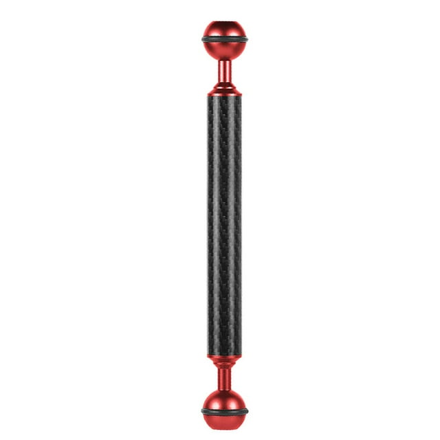 MERIGLARE 8 Inch Aquatic Buoyancy Arm Aluminum Alloy Float with Double Ball Camera Trays Red