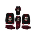 thumbnail image 5 of KelaJuan Christmas Family Pajamas Matching Set Santa Claus Print Long Sleeve Tops and Plaid Pants Sleepwear Soft Nightwear, 5 of 6