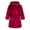 Wine Red, variant on LYMAYTER Unisex Toddler Bathrobe for 2-12Y Boys Girls Warm Hooded Bathrobe Soft Solid Colo Home Fleece Robe