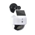 thumbnail image 2 of Cámara de seguridad solar simultánea negra | Sensor de movimiento LED alimentado por energía solar | Vigilancia falsa exterior, mando a distancia, ABS impermeable | Negocio de garaje de jardín, 2 of 9